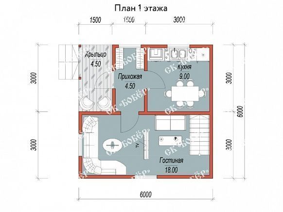 Дом из бруса 6х6. фото