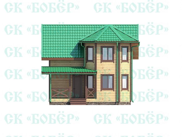 Дом из бруса 7х7. фото